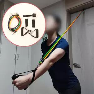 홈트 스레칭 근력운동 튜빙밴드 세트탄력밴드 스트레칭밴드 근력운동밴드