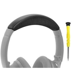 GEVO QC35 & II (QUIETCOMFORT 35 및 교체용 쉬운 커버, II) - 블랙 45) 도구로 부품, DIY 헤드밴드 헤드스트랩 QC45 헤드폰용 설치 패드 오버이어 수리
