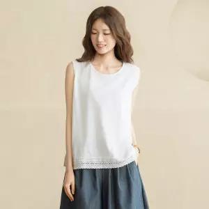 [마담4060]엄마옷 마담4060 [내추럴포엠] 콤레이스 여성 데일리 민소매 -RSL2606001-