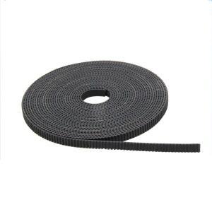 3D프린터 부품 2GT 타이밍 벨트 GT2 오픈 동기 6mm 너비 PU 블랙 색상 2mm 피치 1M 5m 길이