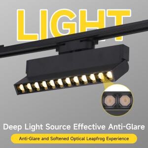 스팟 LED 트랙 조명 110V 220V 천장 레일 스포트라이트 거실 장식 침실용 10W 20W 램프