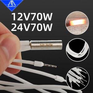3D 프린터 부품 히팅 튜브 2V 70W 세라믹 Mk8 히터 6x20mm 카트리지 24V