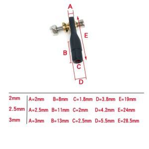 10pcs M2 금속 비행기 볼 조인트 단일 컵 RC 헬리콥터 모델에 대 한 조정 헤브 듀티