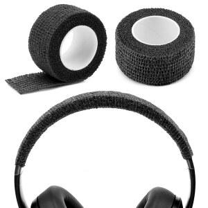 GEEKRIA QC ULTRA, 소니 WH-1000XM5, CRUSHER Q20 헤드폰과 3, LIFE BEATS WIRELESS, 호환되는 커버 STUDIO /2개) PRO, (블랙 SOUNDCORE 헤드밴드 부직포