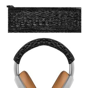 GEEKRIA 소니 WH-1000XM5 / WH-1000XM4 WH-1000XM3, 호환되는 설치 HESH2 쉬운 패브릭 HESH3, 부품, 헤드밴드 (블랙) DIY 커버, 헤드폰과 니트 교체 수리