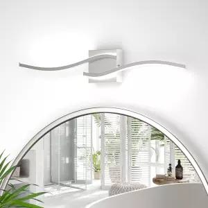 에스퍼드 23인치 LED 욕실 배니티 라이트 바 브러시드 니켈 5CCT 디밍 가능한 욕실용 2700-650만 개 미러