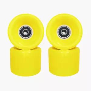 베어링이 장착된 VortRACK 60mm 88A 스케이트보드 휠 4개 세트 - 스트리트 스케이팅 스케이트 파크 트릭 및