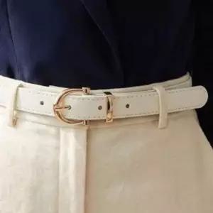 오디클래식스티치벨트(화이트)캐주얼가죽