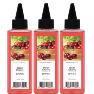 향기마을 블랙체리 현관 화장실 디퓨저 리필 120ml X3