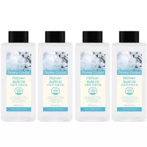 더허브샵 다우니코튼 현관 거실 디퓨저 리필 200ml X4