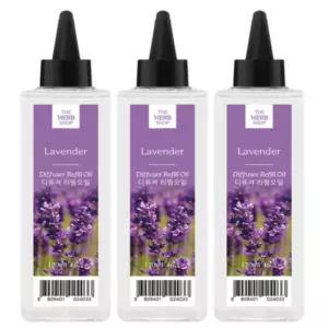 더허브샵 라벤더 디퓨저 집들이 선물 리필용 120ml X3