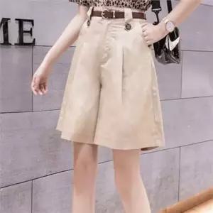 셀럽하우스 플리츠 치마 바지 데일리 여성 치마 바지 와이드 반바지 여름