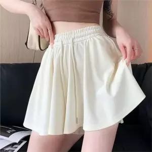 셀럽하우스 플리츠 치마 바지 스커트 와이드 치마 바지 고무줄 여름