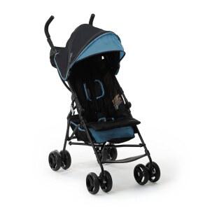 Cochecito Ingenuity 3D 미니 편의성 - ligero con plegado compacto, reclinaci n multiposici n, toldo visera e nte estilo paraguas para viajes y m s, azul