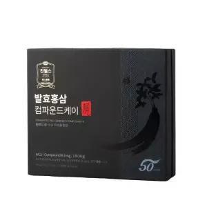 진웰스 컴파운드케이 홍삼액 스틱 30포 쇼핑백 발효 구정 설날 명절 선물세트 10g