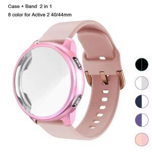 Xiaomi Watch 2 SmartWatch 풀 커버 실리콘 스마트 시계 밴드 팔찌용 스트랩 + 케이스 2팩