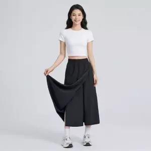 셀럽하우스 여성 신상 힙한 9부 연예인 치마바지 와이드 캐주얼 밴딩 팬츠