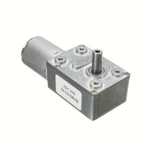 JGY370 DC 12V 웜 모터 2-375 RPM 고토크 메탈 기어 리버시블 셀프 록킹 자동화 장비용