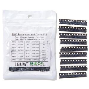 SMD SMT 트랜지스터 및 다이오드 모음 키트 35개 x 10 =