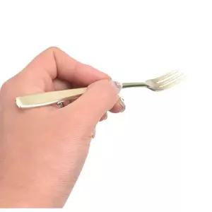 4개) 티타늄도금 스텐 티포크 디저트/과일/케익/떡/미니