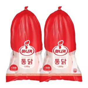 [미담] 마니커 국내산 냉장 생닭 11호 통닭 1050g x 2봉