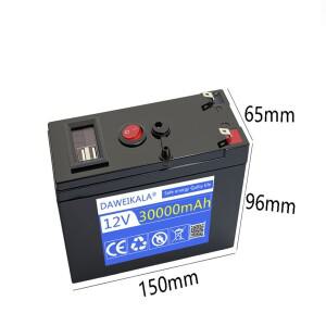 12V 30Ah 18650 리튬 충전식 배터리 포함) 캠핑 조명용 휴대용 에너지 저장 팩