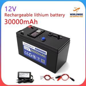 12V 배터리 30000mAh 전기 장난감 자동차용 충전식 리튬 이온 팩 LED 스트립 조명 야외 공급 장치