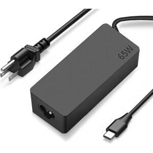 레노버 노트북 충전기 USB C용 65W 교체 씽크패드 / 요가 크롬북 T480 T490 T14 T15 E14 X1 C930 C940 100E 300E 500E 타입-C 학교 크롬북 지원 p33