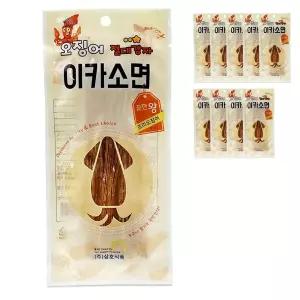 오징어 이카소면 조미오징어 18g 10개