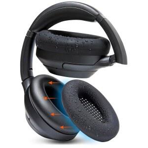 WC 스웨트Z XM3 - WC의 소니 WH1000XM3용 특허 보호 이어패드 스웨트 커버 | WH-1000XM3 헤드폰용 실리콘 이어 땀 방지 및 쉽게 세탁 가능 블랙 h7L