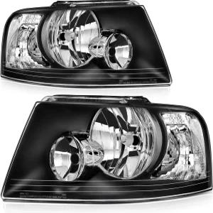 2003-2006 블랙 하우징 클리어 리플렉터 렌즈 드라이버 및 조수석 측면 6L1Z13008AA 6L1Z13008CA용 포드