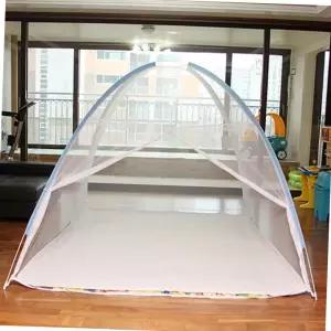 특대형 바닥 일체형 원터치 모기장 200x240 접이식 침대 거실 방충망 텐트 거실모기장 바닥일체형모기장 사각모기장