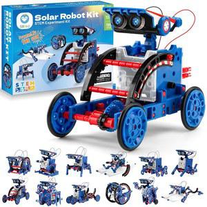 8-12세 소년을 위한 실버드 태양광 로봇 빌딩 키트 STEM 선물, 어린이 10대 생일을 12-IN-1 DIY 과학 교육용 장난감, 190개의 조각으로 태양으로 구동됩니다
