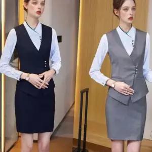 모던 클래식 오피스 차이나넥 포멀룩 유니폼 의상
