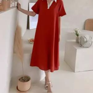 콤피 다솜결 셔츠 반팔 롱 원피스 내추럴핏 데이트룩