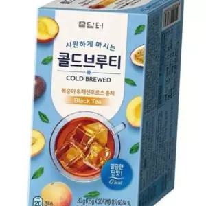 콜드브루 복숭아패션후르츠 홍차 1.5gx20T 담터