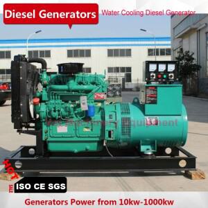 구리선 발전기를 갖춘 3개의 30kw Weichai Ricardo K4100D 디젤 엔진