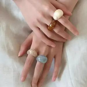 [룽스_66]패션반지 엄지 검지 레이어드 데일리 비즈