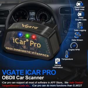 2026 Vgate iCar Pro ELM327 OBD2 스캐너 블루투스 3.0/4.0/WIFI 안드로이드 iOS용 자동차 진단 도구 스캔