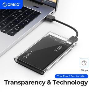 ORICO SATA to USB 3.0 하드 드라이브 인클로저 2.5 인치 C 타입 외장 HDD 케이스 7-9.5mm 지지대