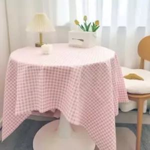 인테리어 테이블보 스퀘어 핑크 테이블커버 사각테이블보 테이블보 테이블커버