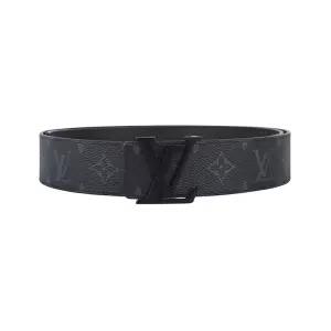 [중고명품] M4482S 이클립스 LV 이니셜 40mm 매트 블랙 벨트 새 풀셋 37254K