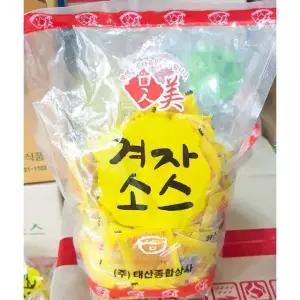 태산 겨자 소스 3g 200입 600g 6개 머스타드 핫도그 스틱