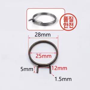 도난 방지 도어락 비틀림 스프링 수리 금속 코일 교체 액세서리 부품 전자 핸들용 1.5x28x5mm