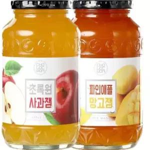 다인 사과잼1KG파인애플망고잼1KG 간식재료 빵쨈