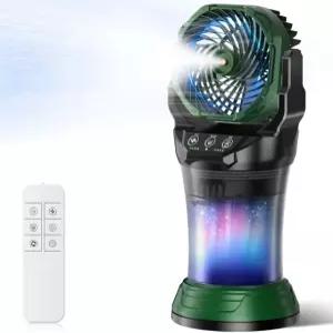 4가지 미스트 모드와 리모컨 2L 탱크 및 30000mAh 배터리 강력한 쿨링 미스터 파티오 캠핑 가든 뒷마당 테일게이트 파티를 위한 극심한 열 기능을 갖춘 Ocikry 휴대용