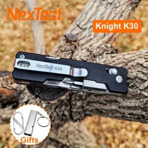 NexTool Knight K30 EDC 포켓 나이프 11 in 1 멀티툴 아웃도어 서바이벌 접이식 미니 소형 휴대용 가위 캠
