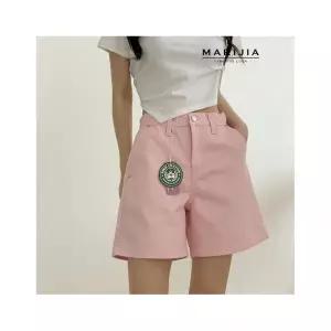 마리지아 MARIJIA 아일랜드 5부 슬럽 면 반바지 MDEB250261300073