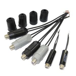 2피스 UHF VHF FM 75-300 Ohm OR 300-75 TV 안테나 라디오 케이블 와이어 용 변압기 동축 어댑터