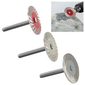다이아몬드 커팅 디스크  직경 40mm  6mm 생크 원형 톱날 샌딩 그라인딩 휠  목재  금속  돌  화강암 대리